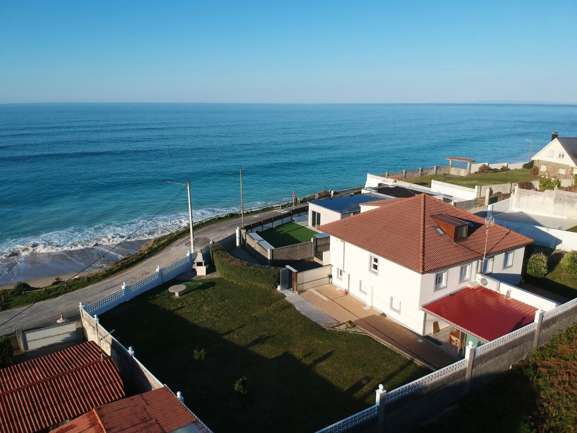 Ag Casa Vilamar En Primera Linea De Playa Razo Razo da Costa Exterior foto